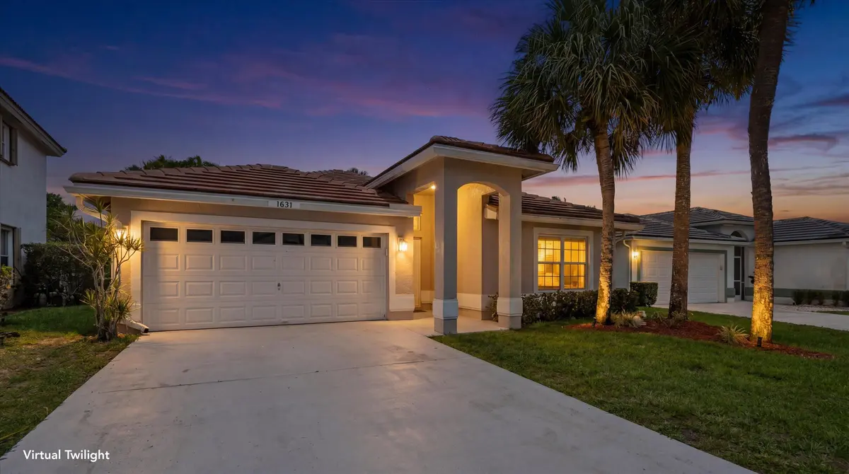 Twilight Front Exterior at 1631 Lakefield North Court, Wellington
