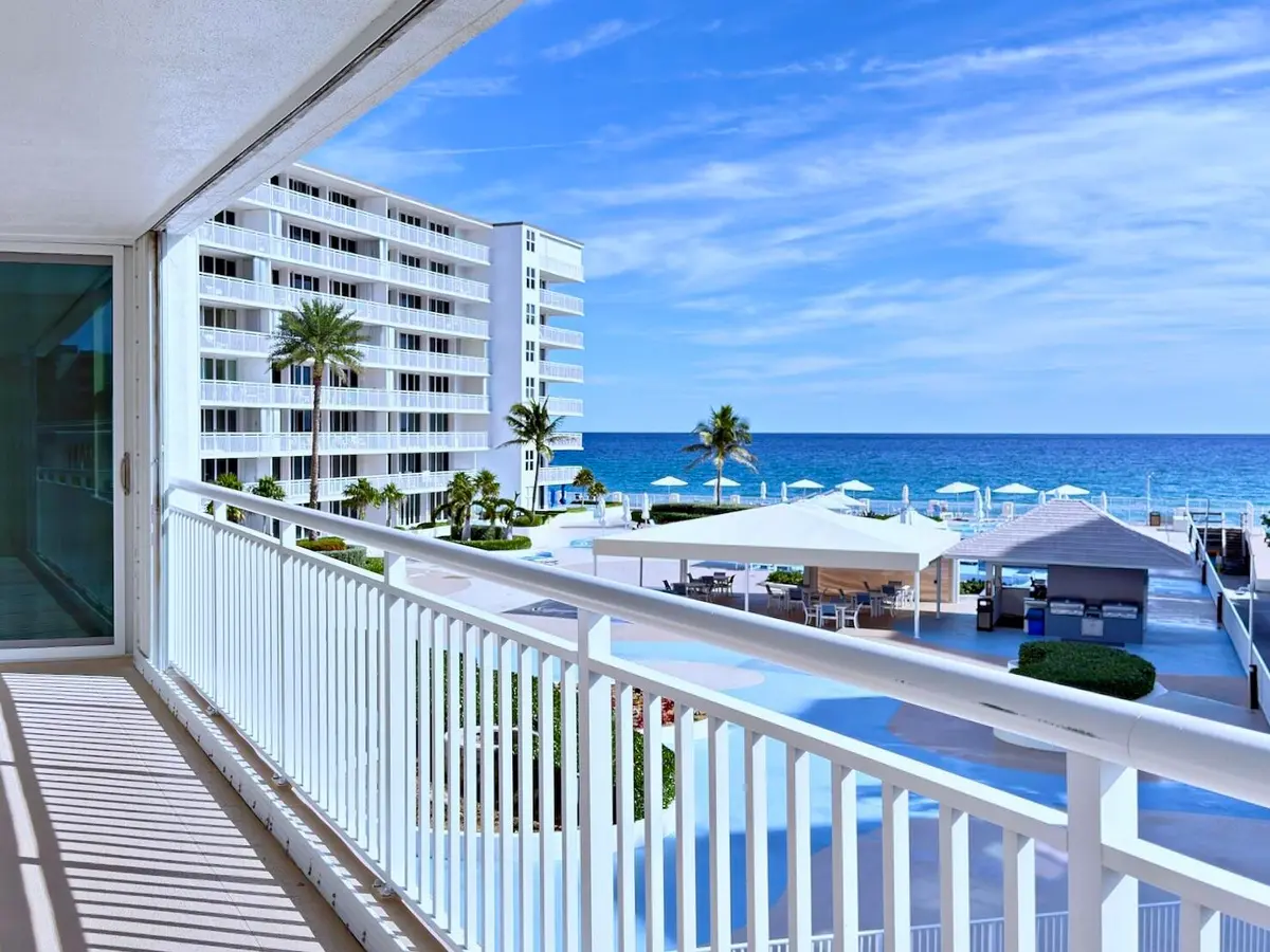 Balcony View at 3546 S Ocean Boulevard 410, South Palm Beach
