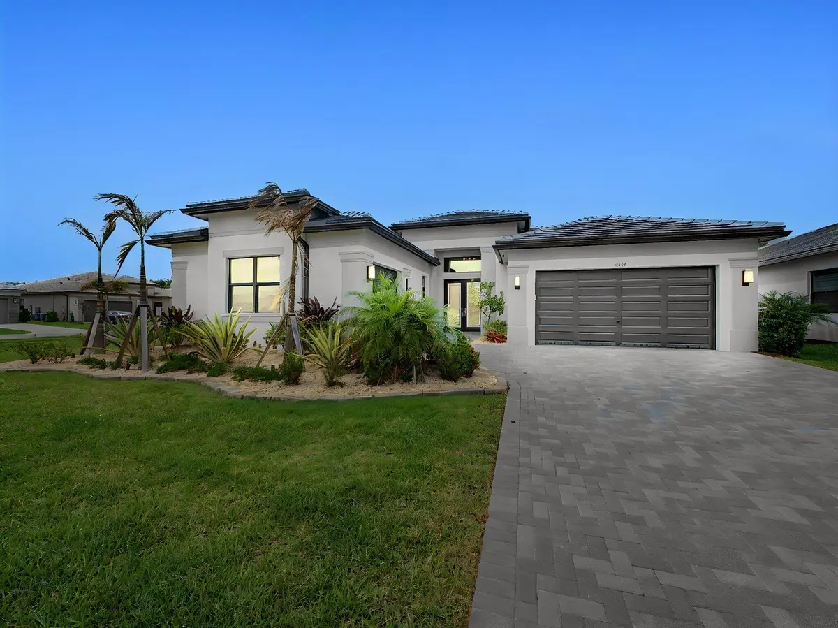 Front Exterior Night Shot at 11347 SW Sea Cove Lane, Port St. Lucie