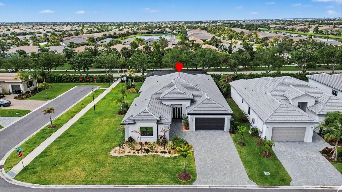 Aerial Front at 11347 SW Sea Cove Lane, Port St. Lucie