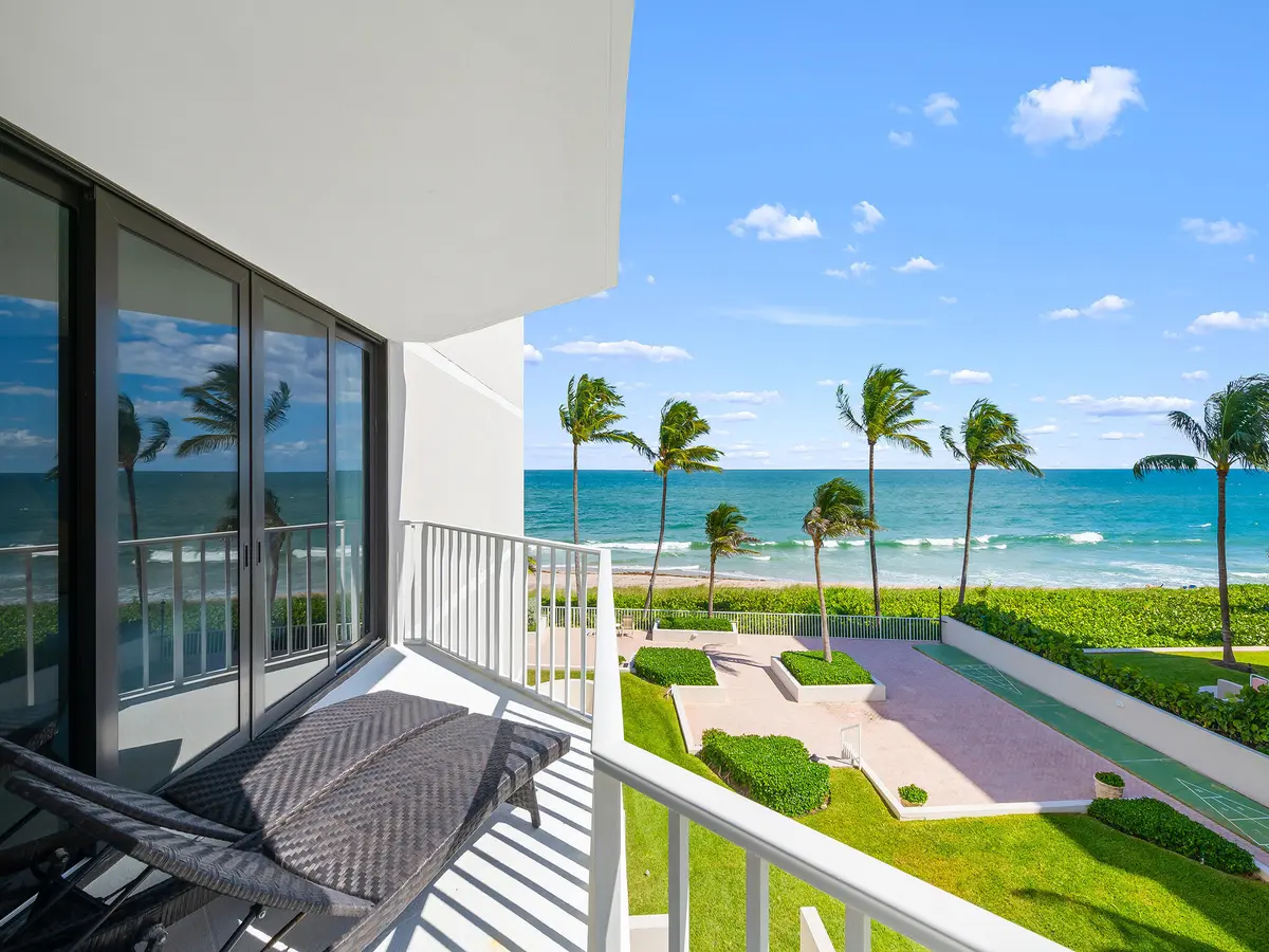 balcony views at 2917 S Ocean Boulevard 304, Highland Beach