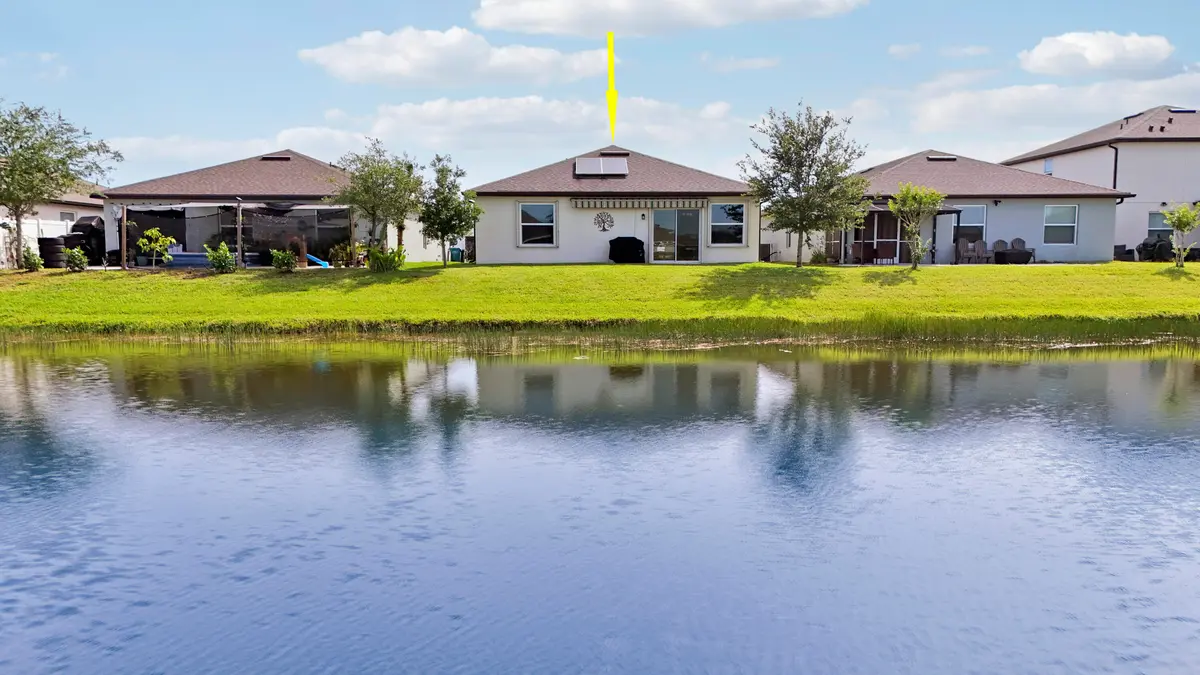 Aerial Lakefront at 5205 Armina Place, Fort Pierce