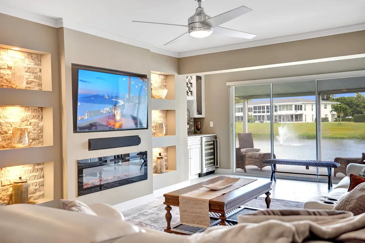 Living room to patio at 2820 SW 13th Street 101, Delray Beach