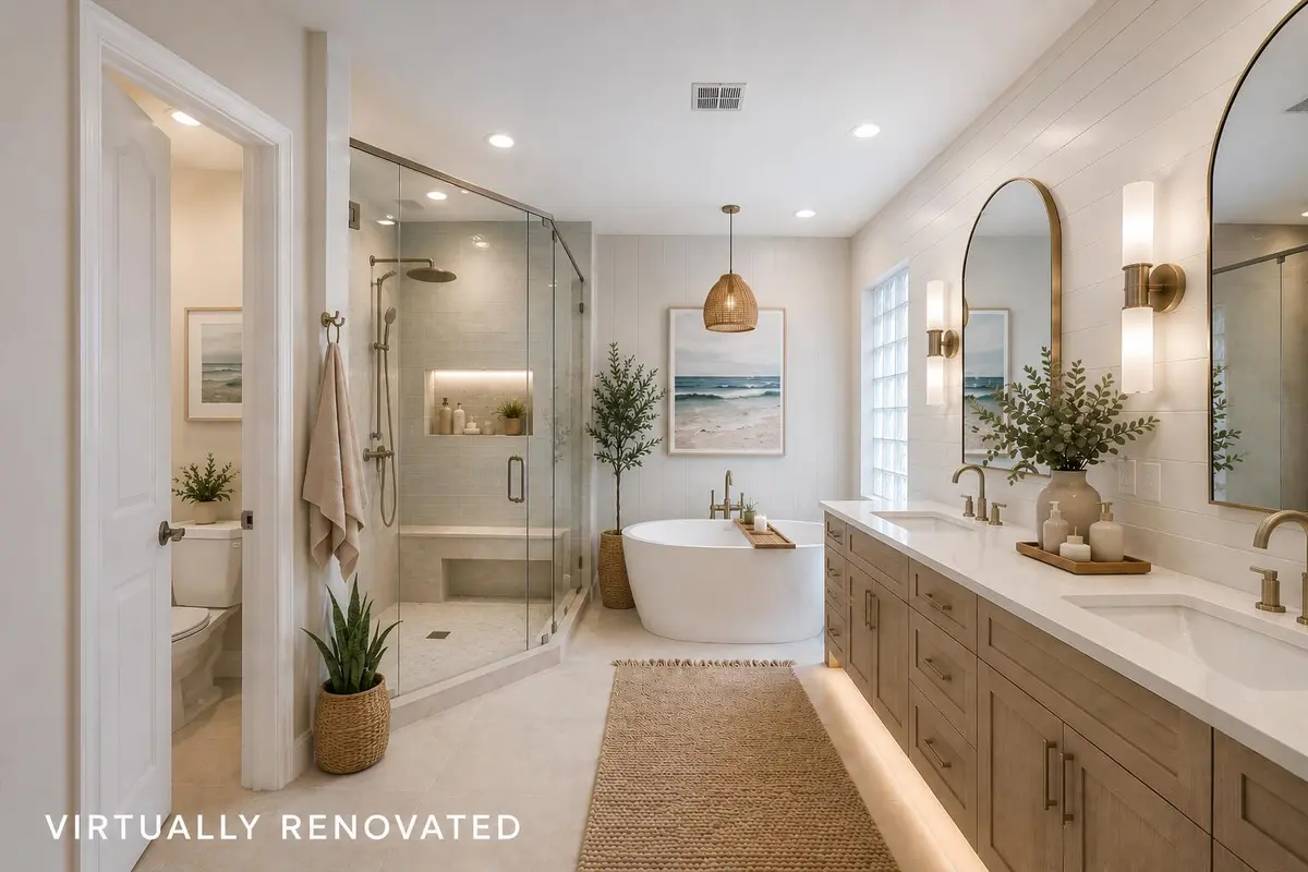 Master Bathroom Virtual Renovation at 1631 Lakefield North Court, Wellington