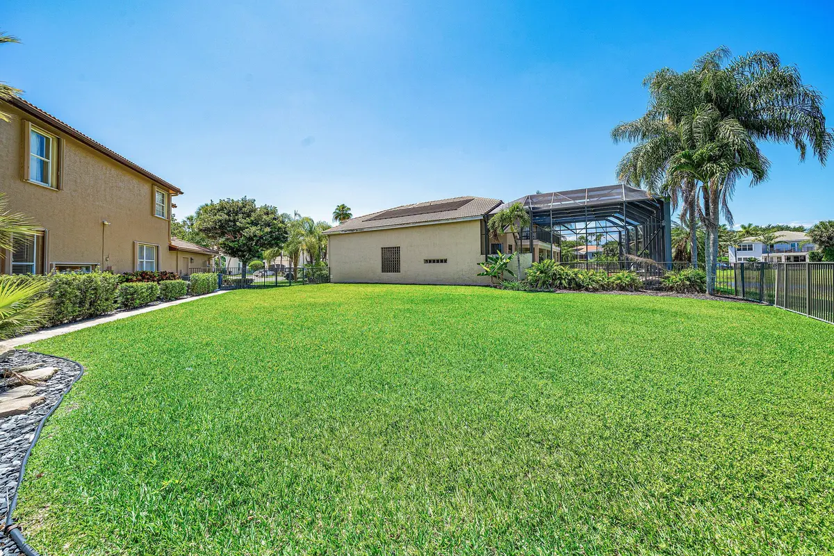 Incredible size yard at 15758 Menton Bay Court, Delray Beach
