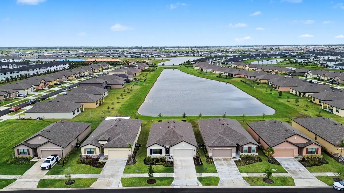 Aerial Front at 9868 SW Triton Way, Port St. Lucie