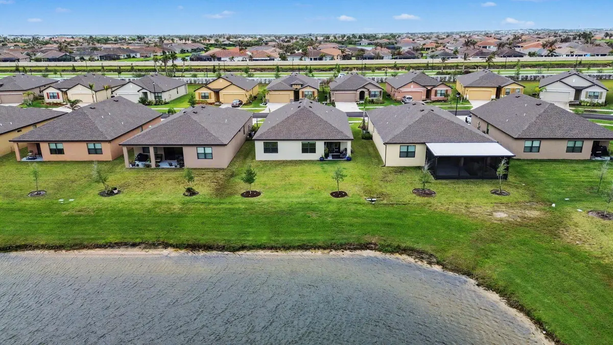Aerial Rear at 9868 SW Triton Way, Port St. Lucie