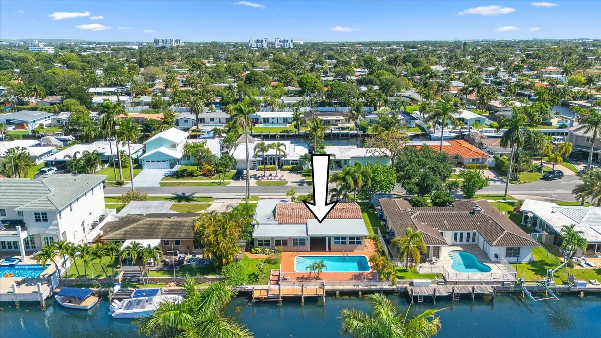 Aerial North at 330 SE 9th Court, Pompano Beach