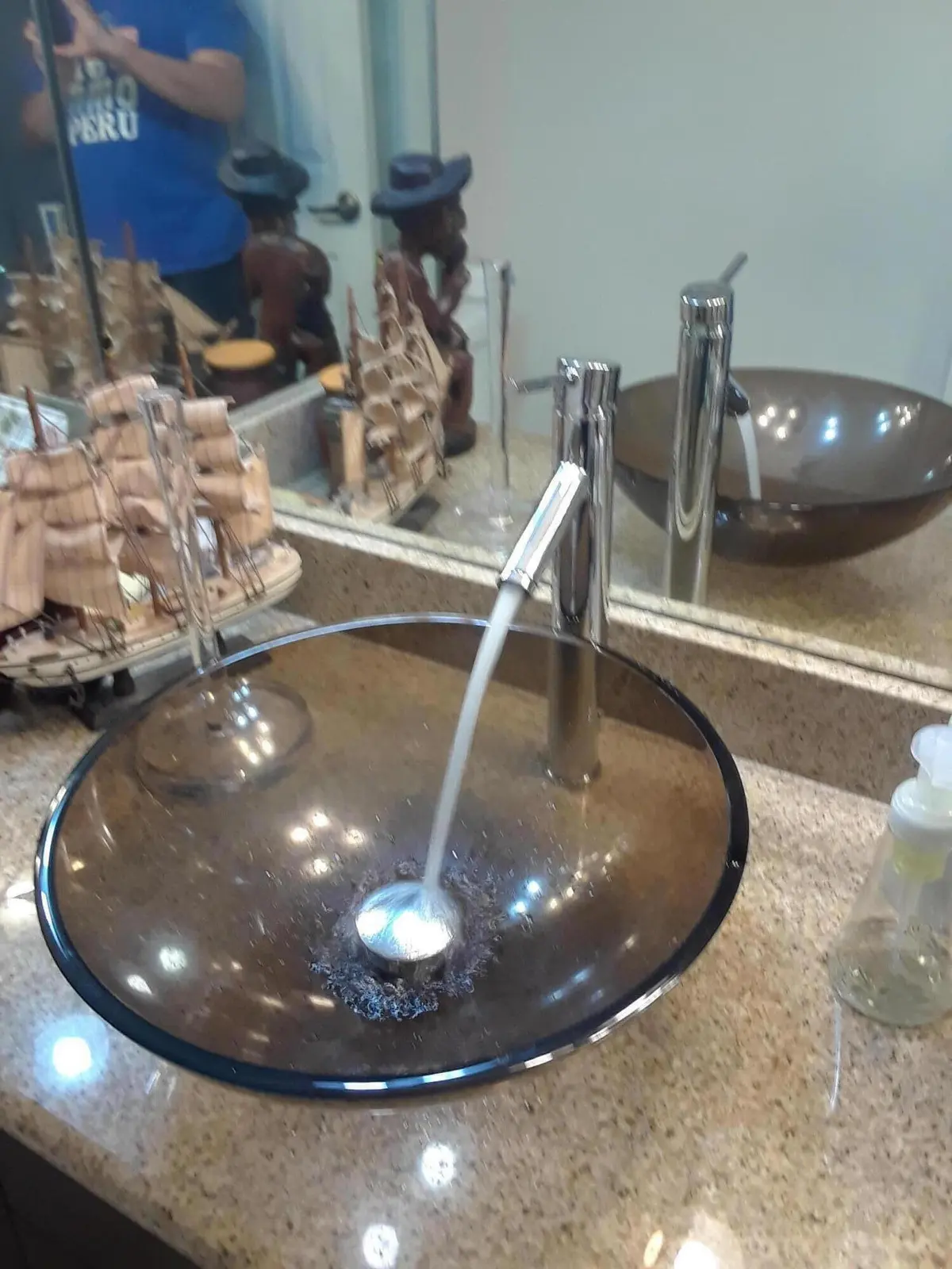 Guest bath new faucet at 54 Matador Lane, Davie