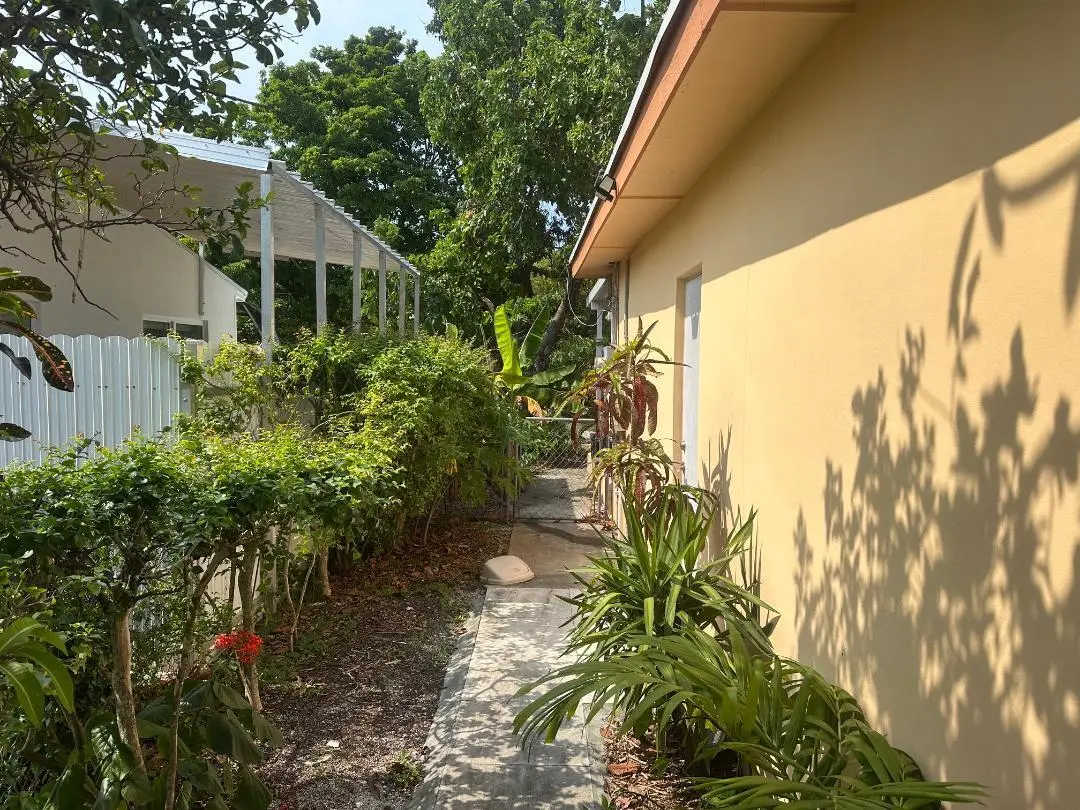 Side of house at 1631 NE 157th Terrace, North Miami Beach