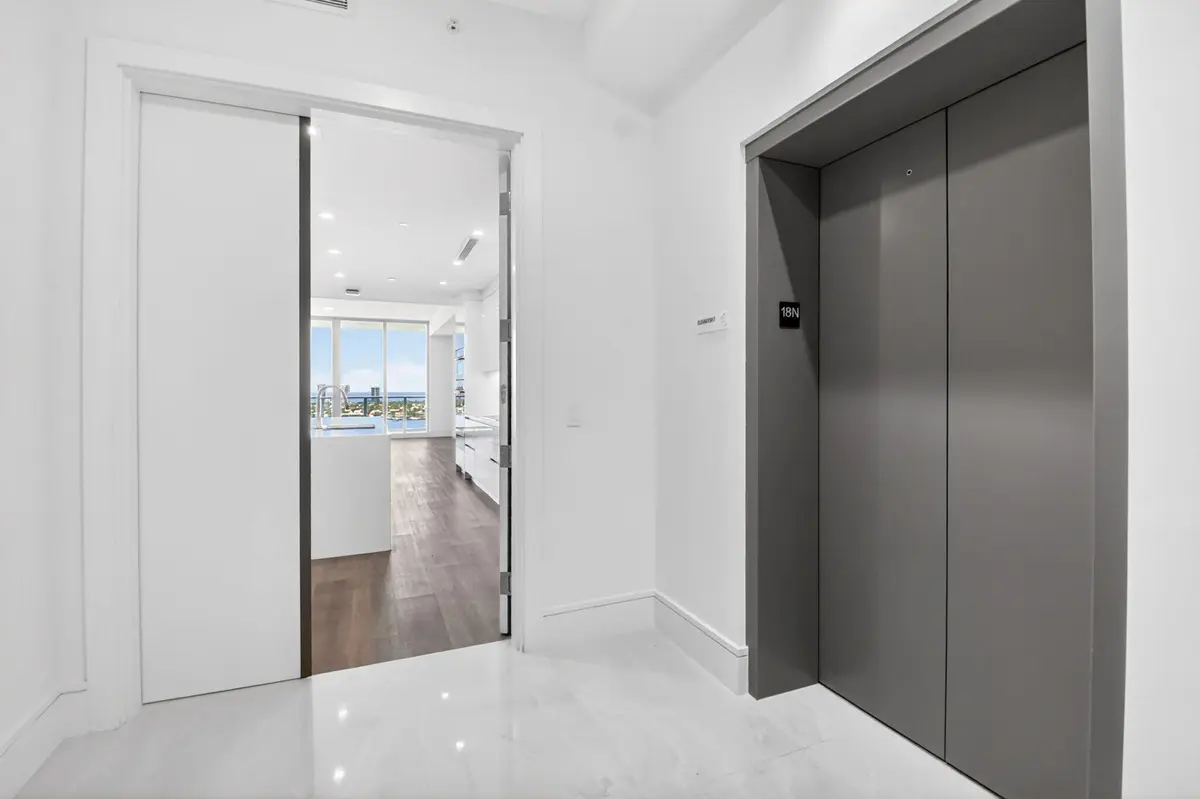 Private Foyer at 220 Lake Shore Drive 1808, West Palm Beach