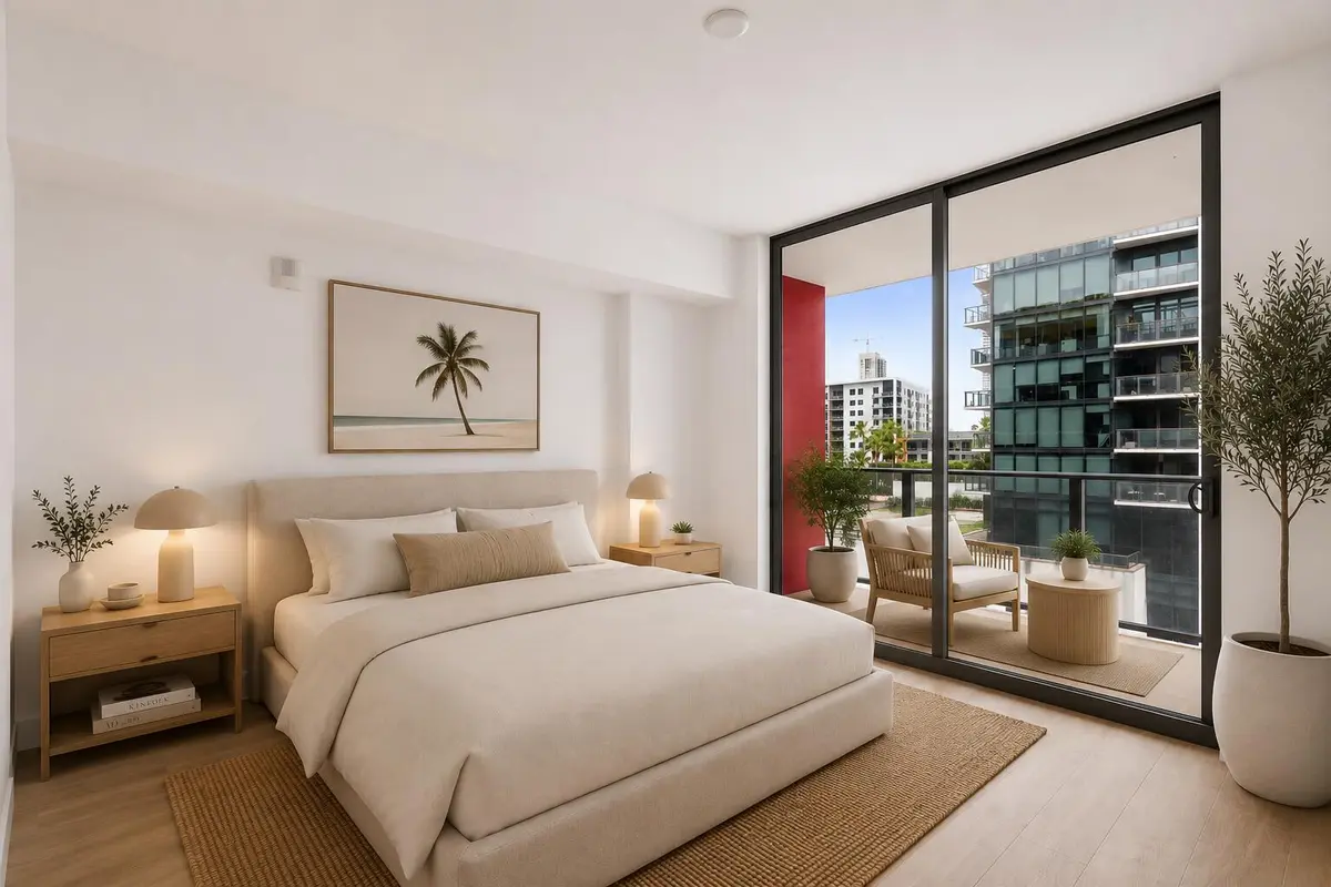Bedroom at 90 NE 32nd Street 805, Miami