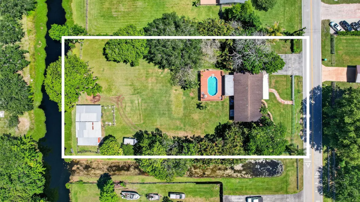 Aerial View of Property at 5491 SW 188th Avenue, Southwest Ranches