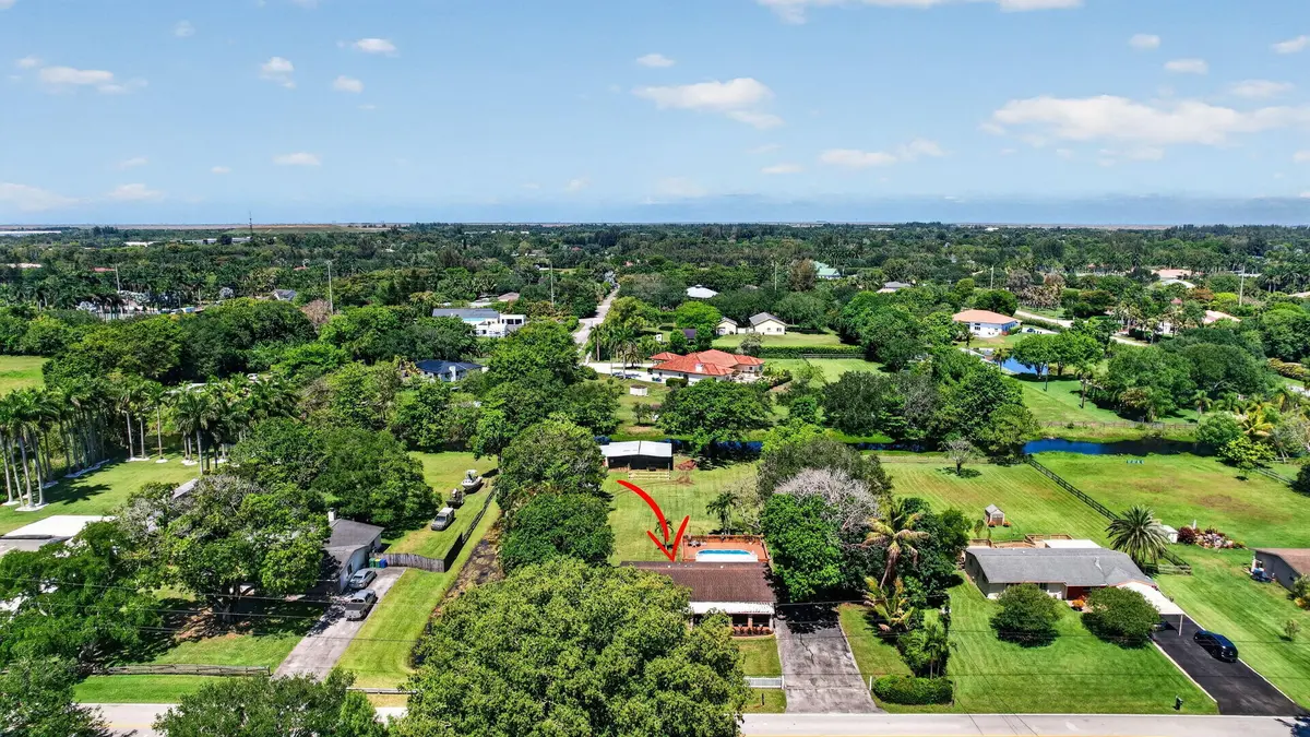 Aerial View of Property at 5491 SW 188th Avenue, Southwest Ranches