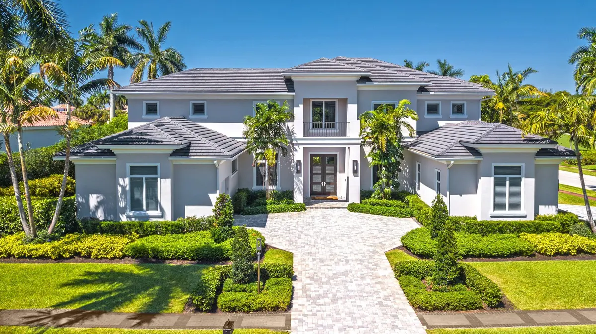 aerial at 17661 Scarsdale Way, Boca Raton