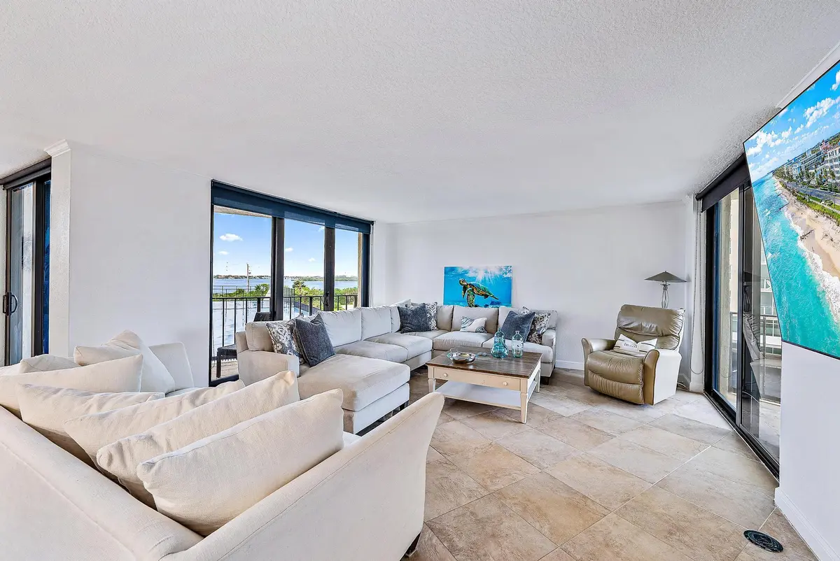 Living Room at 5420 N Ocean Drive 305, Singer Island