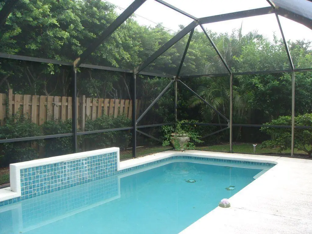 SCREENED POOL at 441 Sunrise Way, Juno Beach