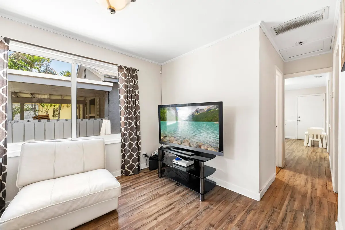 Living room at 518 N C Street, Lake Worth Beach