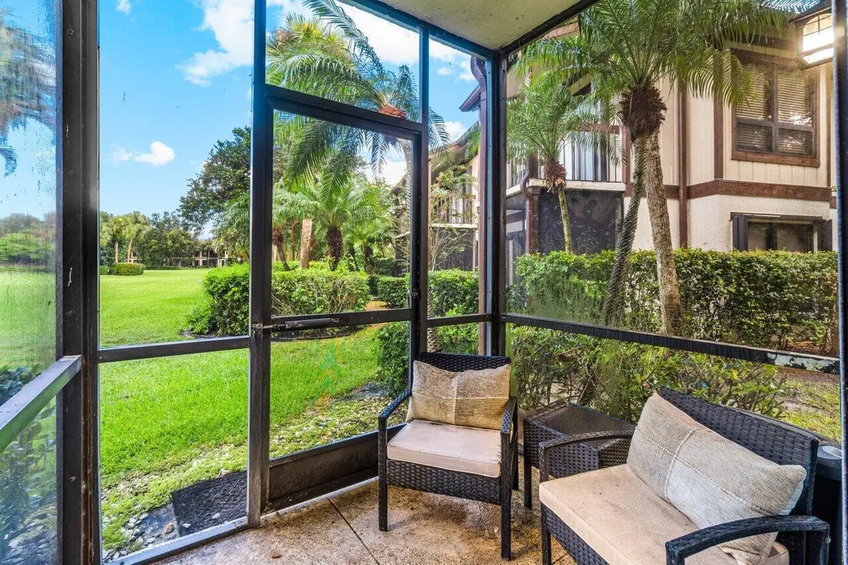 Patio view at 13334 Polo Club Road 207, Wellington