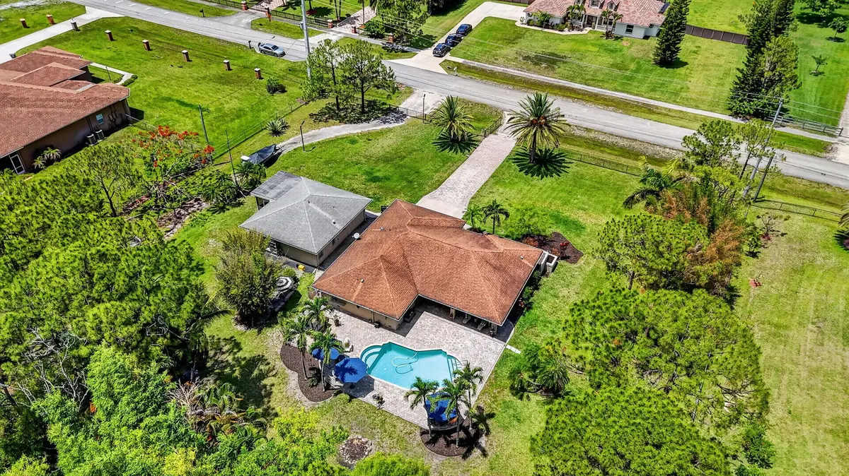 Ariel view at 12206 Temple Boulevard, The Acreage