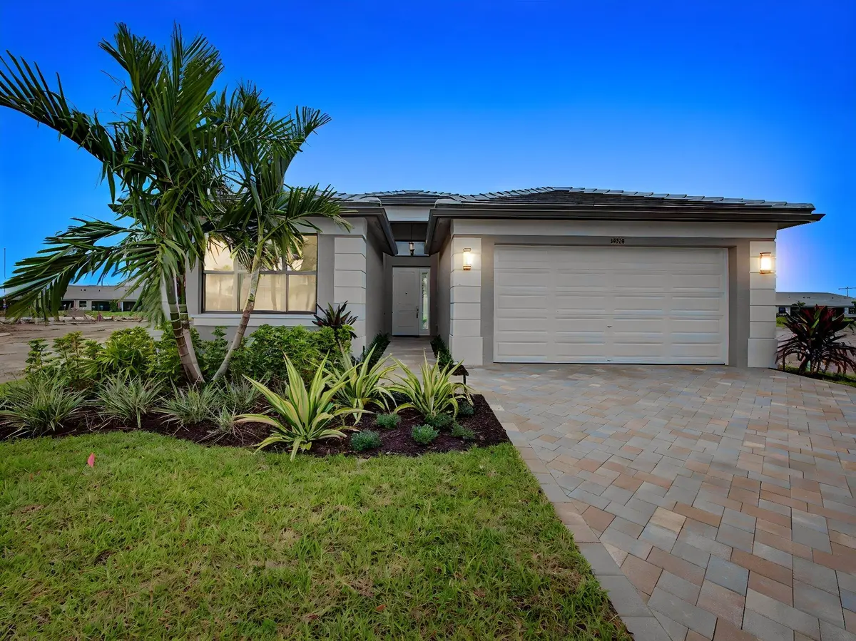 Front Exterior Night Shot at 12516 SW Compass Point Drive, Port St. Lucie