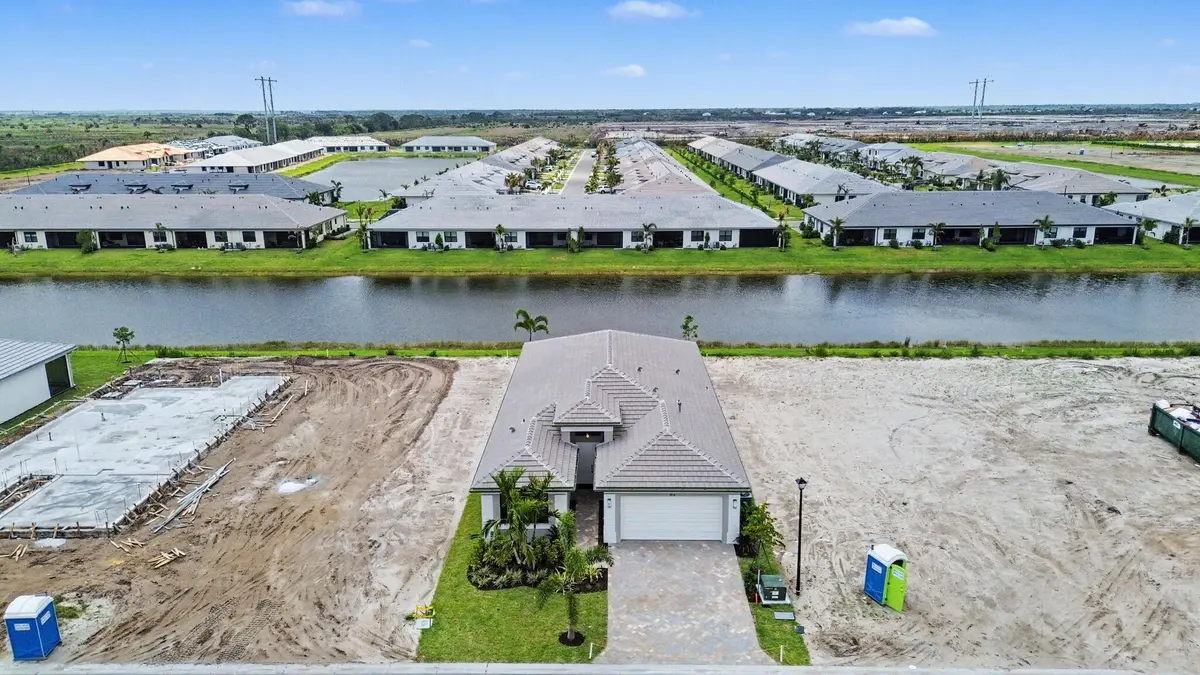Aerial Front at 12516 SW Compass Point Drive, Port St. Lucie