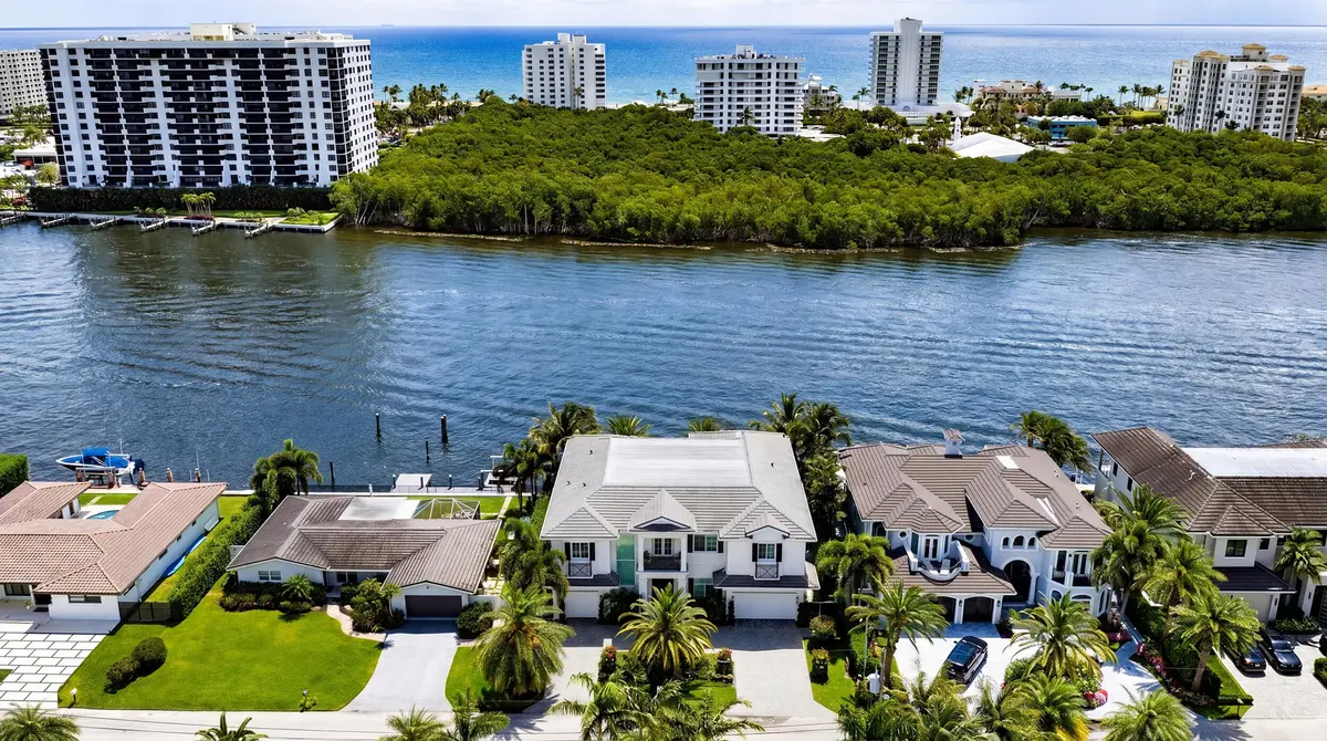 FRONT AERIAL at 7212 NE 8th Drive, Boca Raton