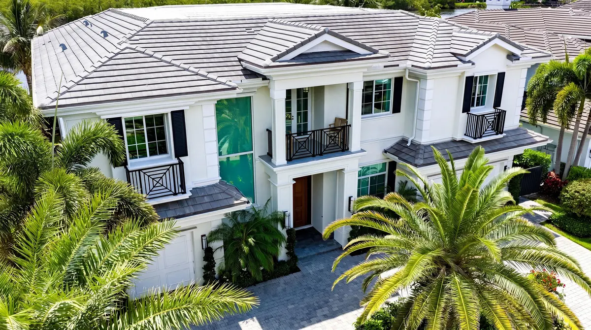 FRONT AERIAL at 7212 NE 8th Drive, Boca Raton
