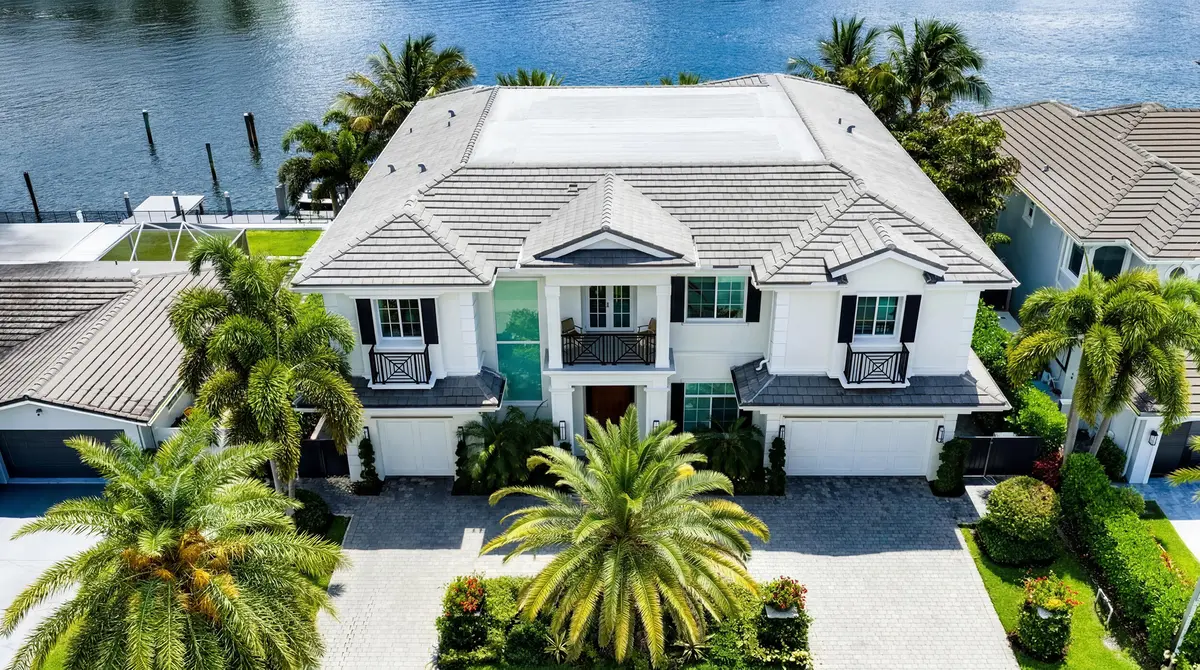 FRONT AERIAL at 7212 NE 8th Drive, Boca Raton