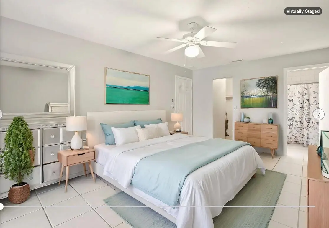 Primary Bedroom at 1607 Laurel Leaf Lane B, Fort Pierce