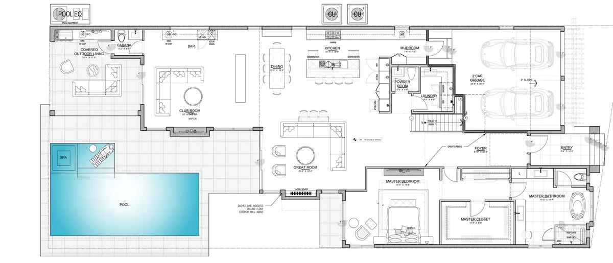 506 NE 3rd Ave - First Floor Plan at 506 NE 3rd Avenue, Delray Beach