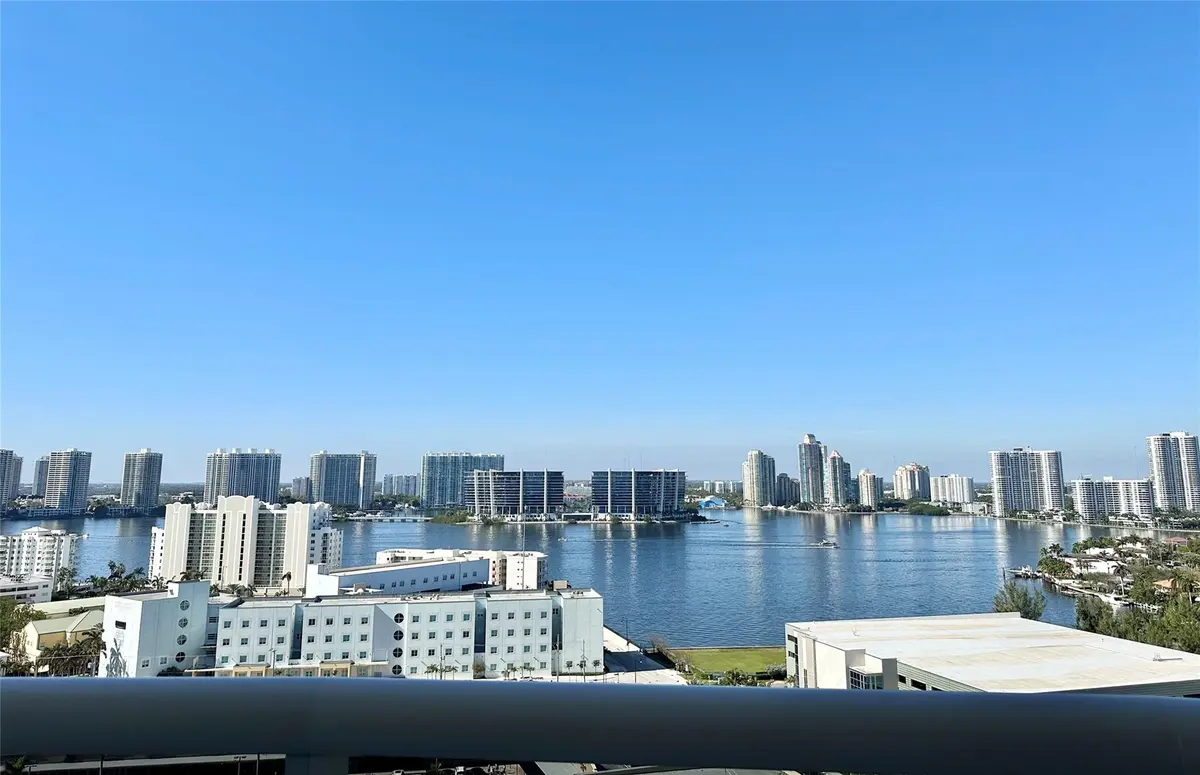 Intracoastal skyline view from balcony at 18201 Collins Avenue 1901, Sunny Isles Beach