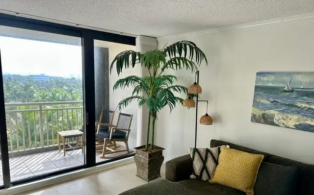 Living Room at 3400 N Ocean Drive 706, Singer Island