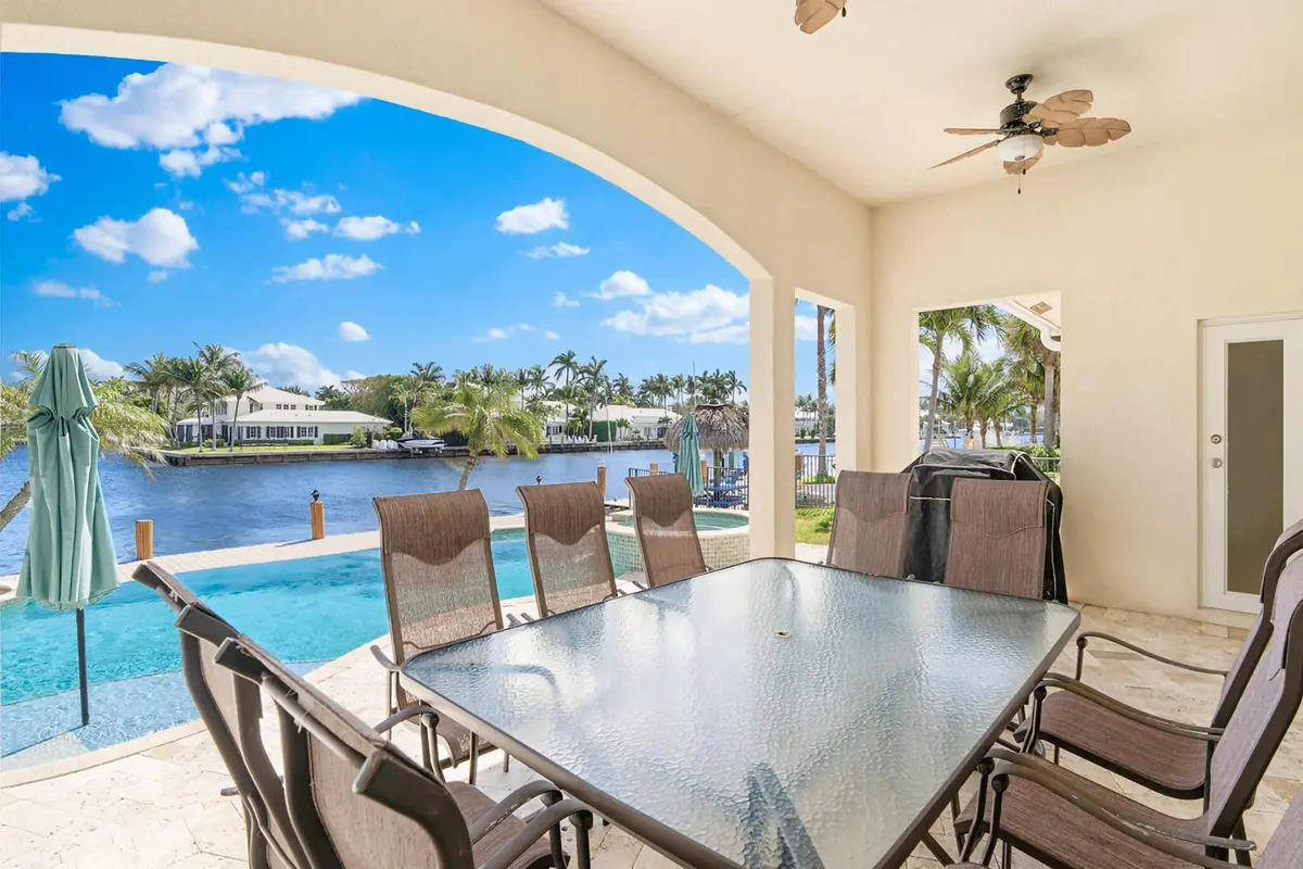 Covered Pool Patio at 3219 Karen Drive, Delray Beach