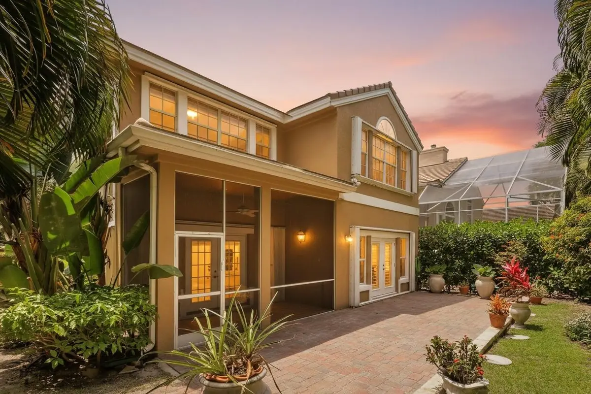 Back Patio and screened in Porch at 12 Grand Bay Circle, Juno Beach
