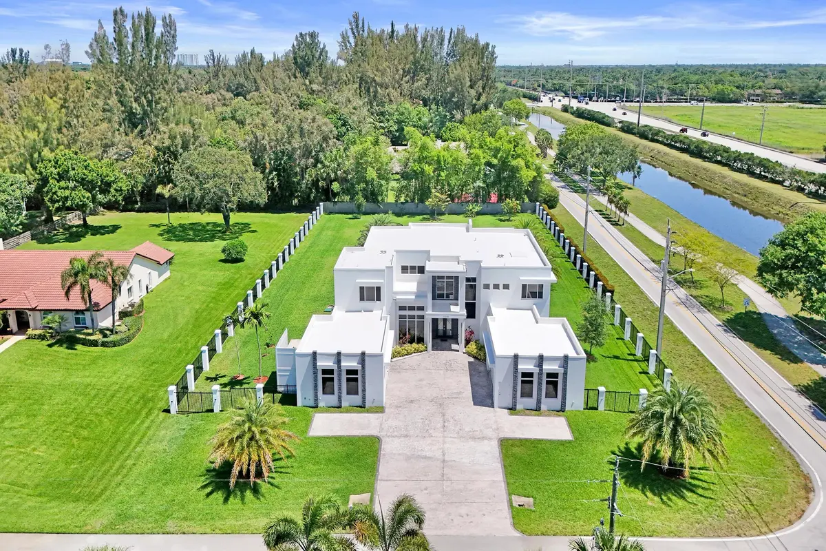Aerial. Front at 11201 SW 3rd Street, Plantation