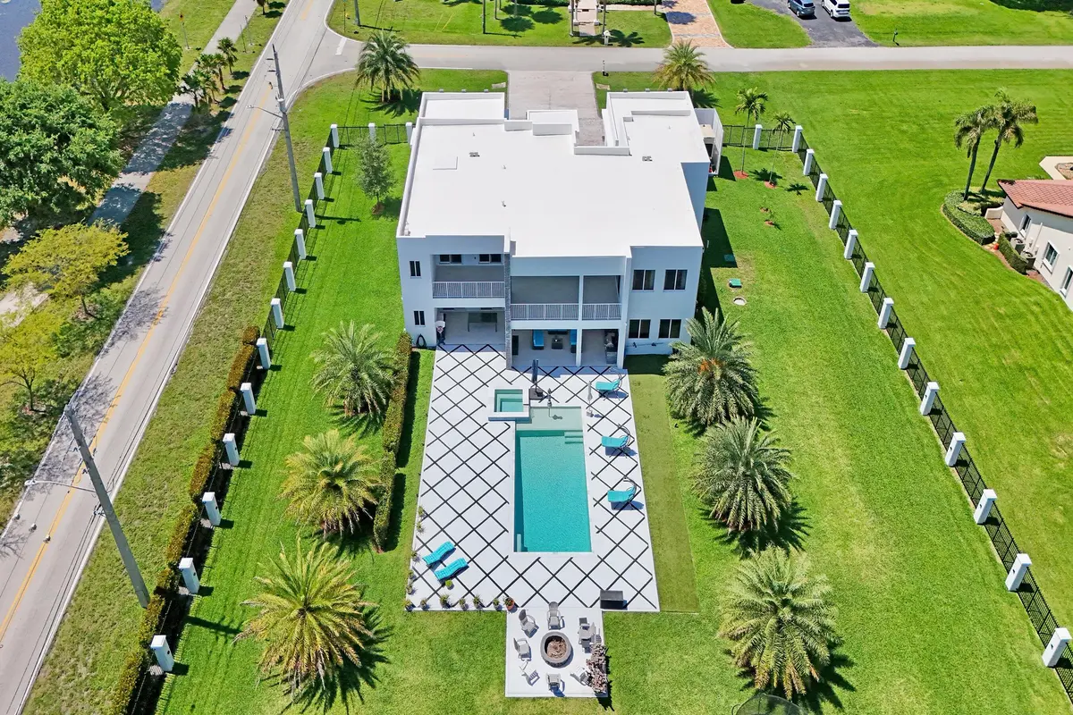 Aerial. Back at 11201 SW 3rd Street, Plantation