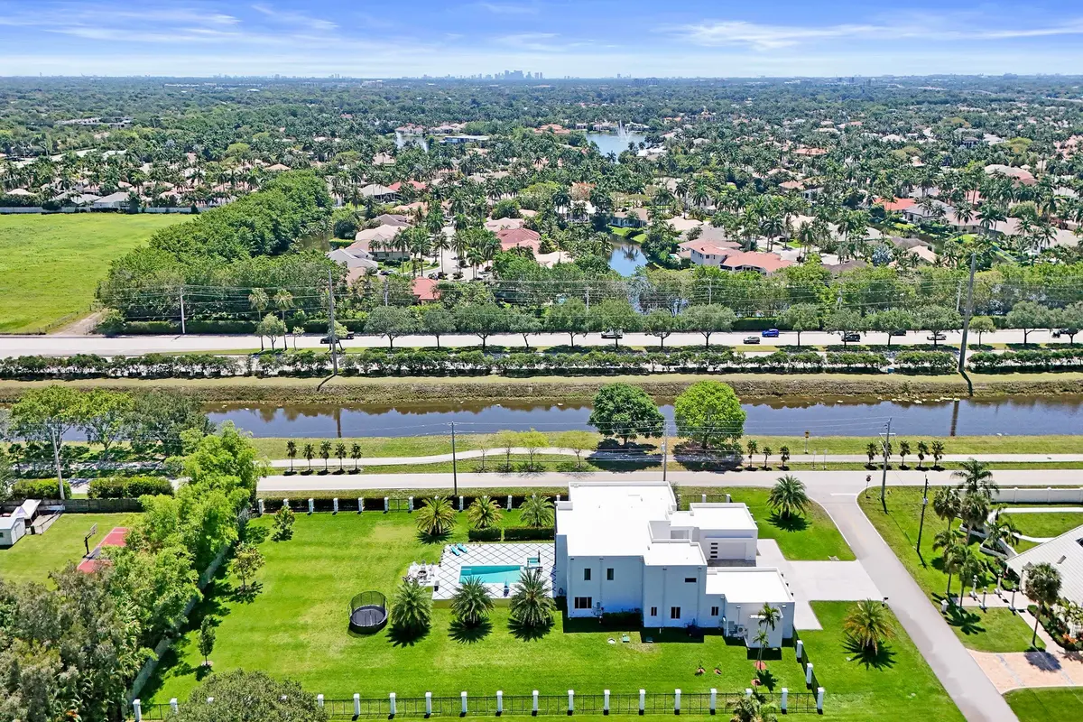 Aerial. Location at 11201 SW 3rd Street, Plantation