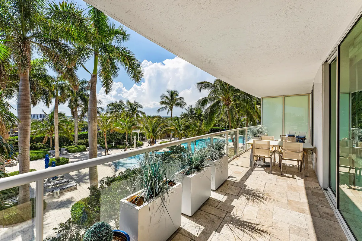 View from balcony at 1 N Ocean Boulevard 513, Pompano Beach