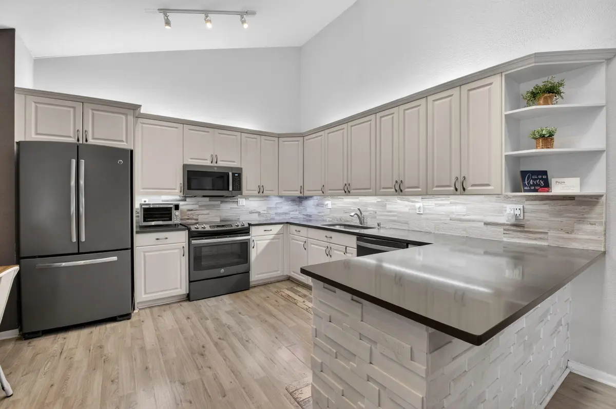 REMODELED WHITE KITCHEN at 9842 Boca Gardens Trail C, Boca Raton