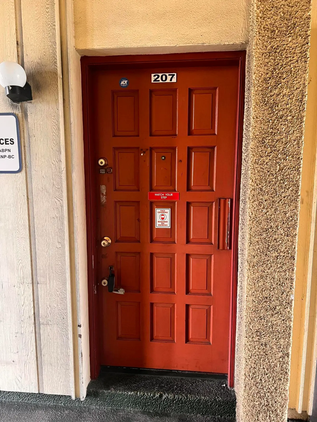 front door. at 2331 N State Rd 7 207, Lauderhill