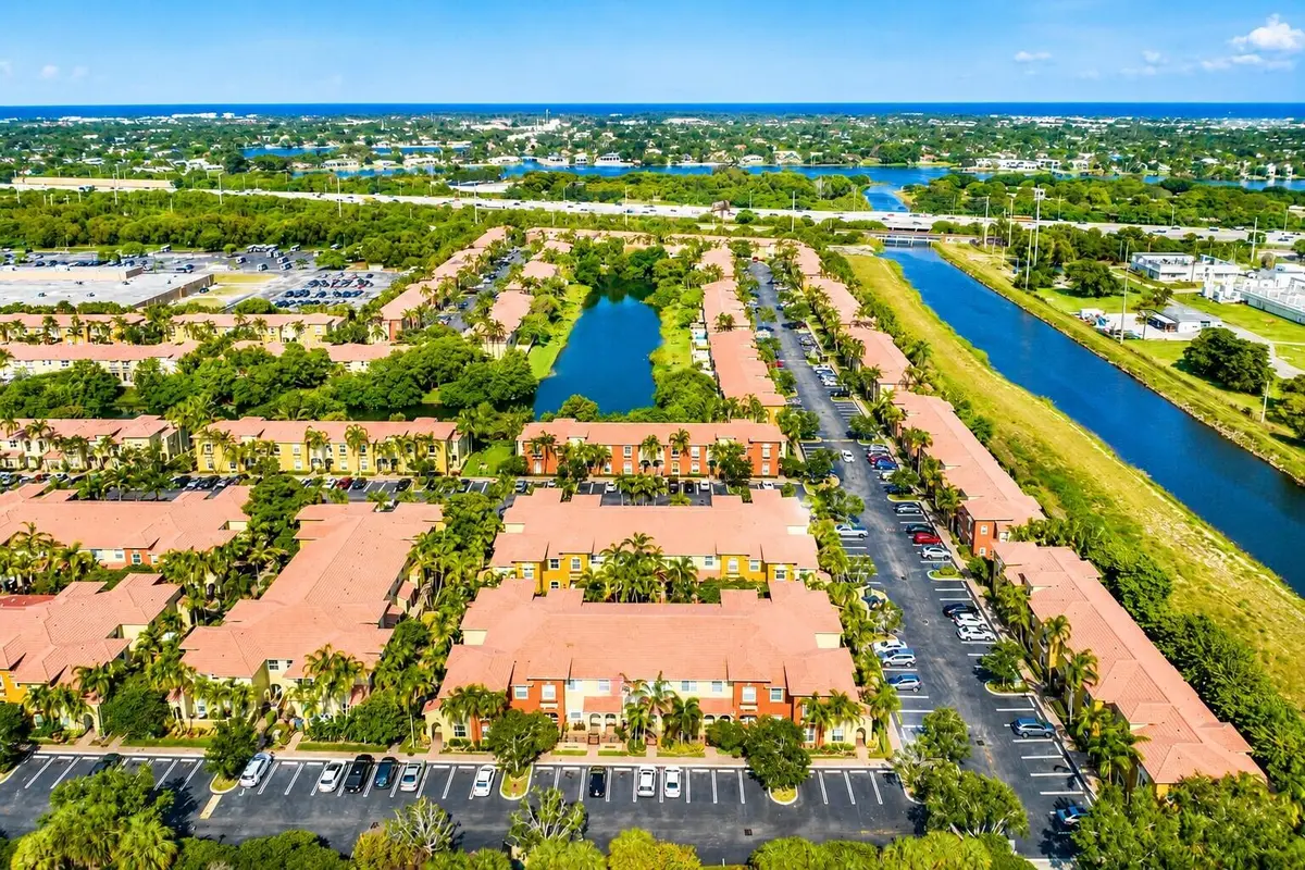 Aerial Community Views at 340 Lake Monterey Circle, Boynton Beach