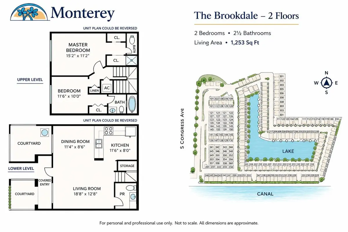 Brookdale Floor Plan at 340 Lake Monterey Circle, Boynton Beach