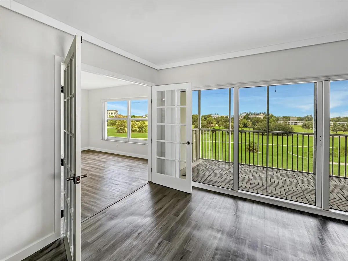 Living Room, Second Bedroom and Balcony at 2950 N Palm Aire Drive 506, Pompano Beach