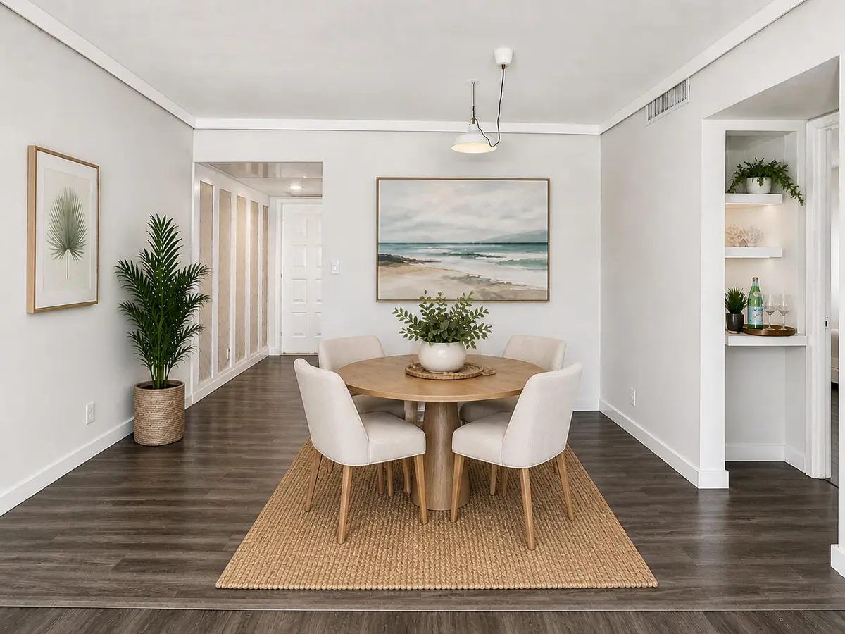 Staged Dining Palm Aire at 2950 N Palm Aire Drive 506, Pompano Beach