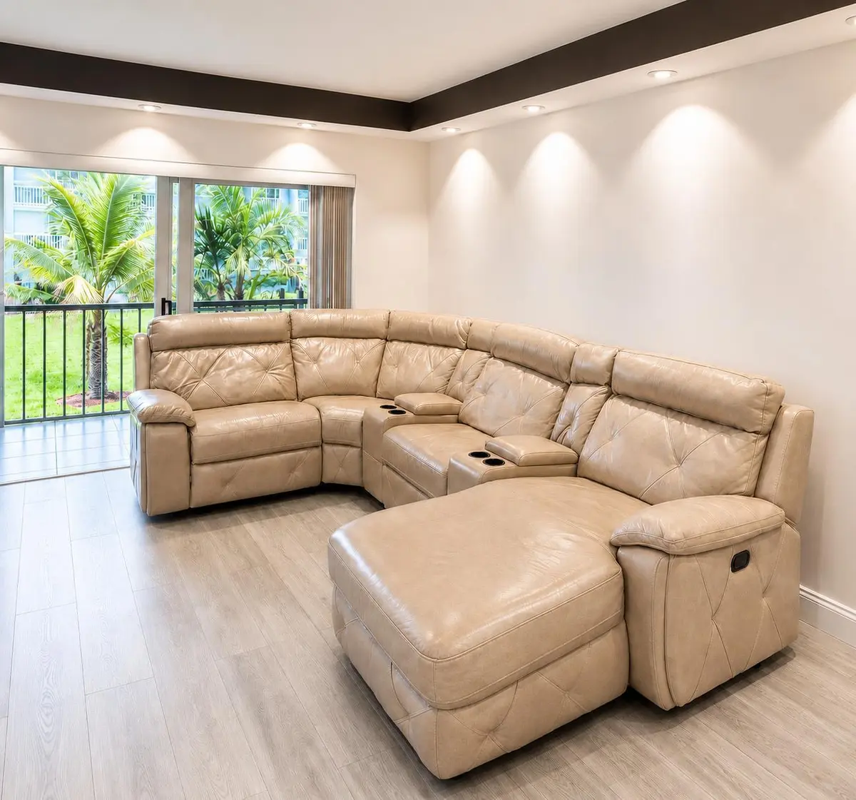 Living Room at 9880 Marina Boulevard 1520, Boca Raton