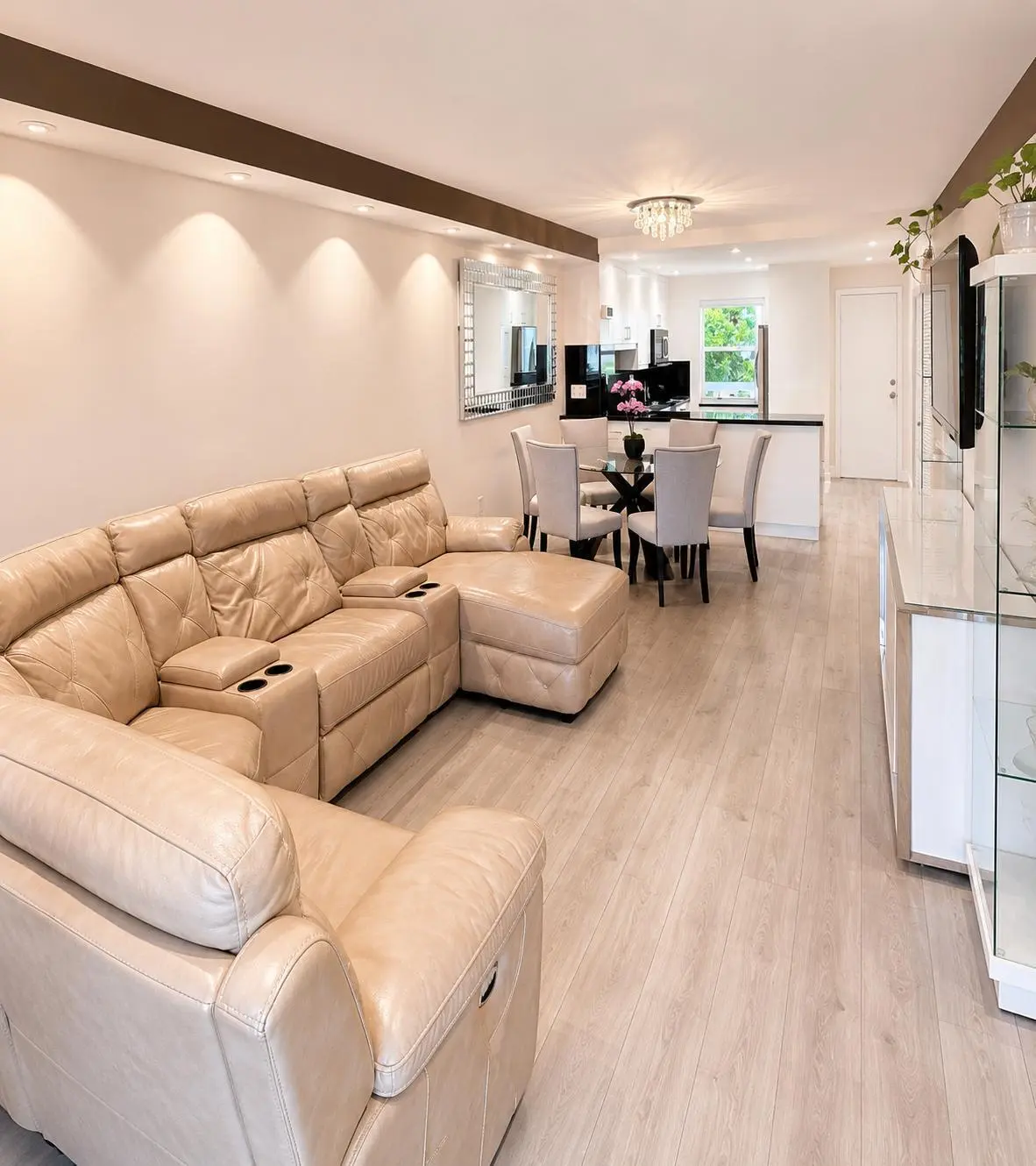 Living/Dinning Room at 9880 Marina Boulevard 1520, Boca Raton