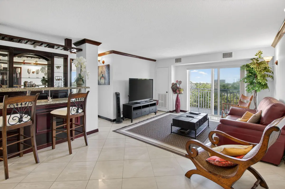 living room at 4505 S Ocean Boulevard 402, Highland Beach