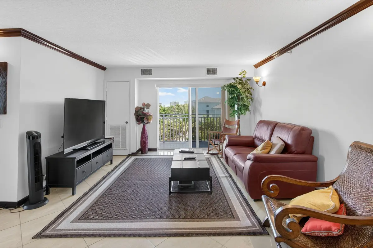 living room at 4505 S Ocean Boulevard 402, Highland Beach