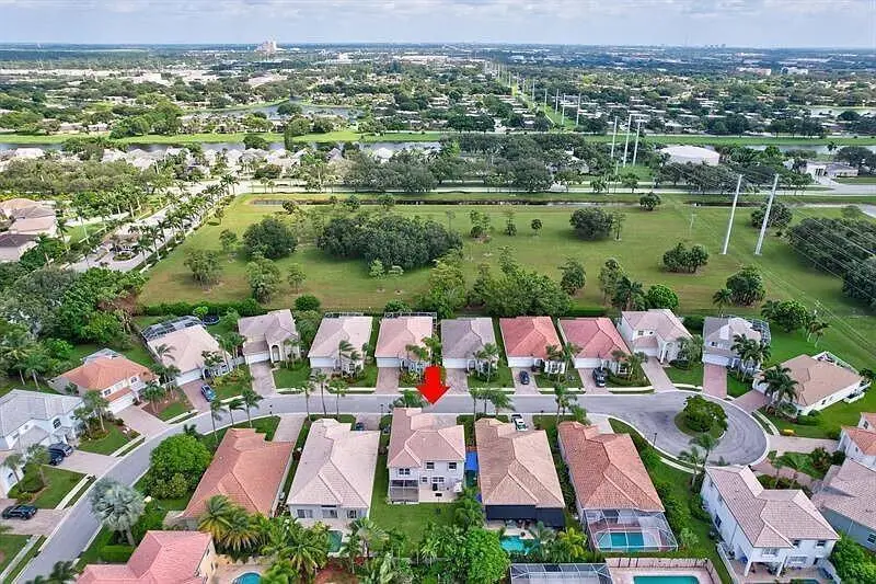 Aereal view at 3190 El Camino Real, West Palm Beach